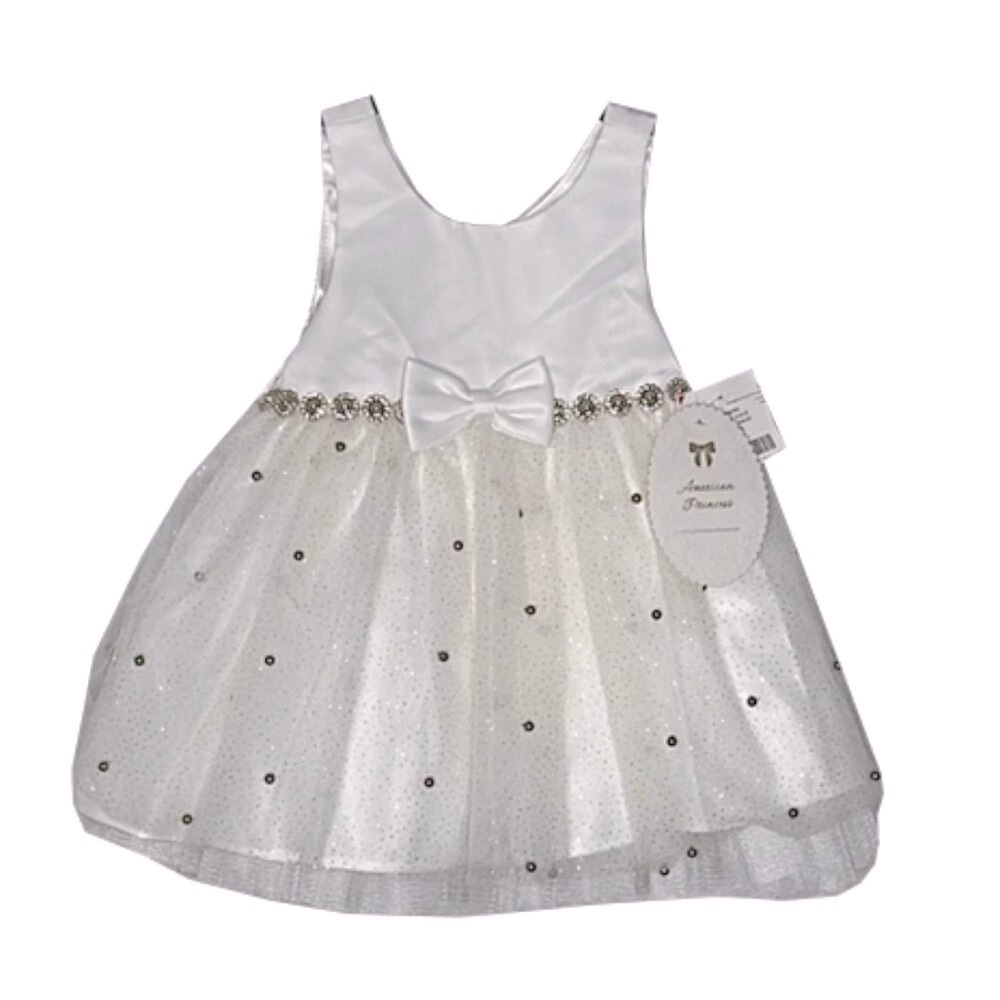 ❤️ 🆕 AMERICAN PRINCESS Candle Gold Baby Dress Size 18 months